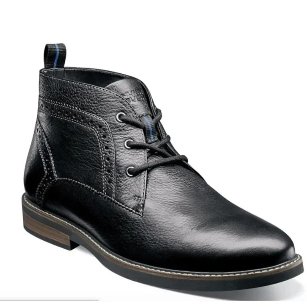 Nunn Bush Ozark Plain Toe Chukka Ankle Boots Color Black 84777 SIZE 11M